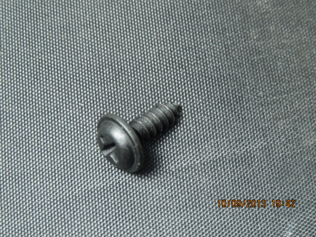 (image for) #8 X 1 PHILLIPS FLAT TOP WASHER HEAD TAPPING SCREW BLK 10PC - Click Image to Close
